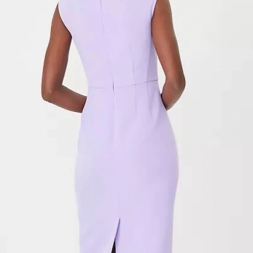 Ann Taylor Lavender Square-Neck Sheath Dress - Picture 5 of 10